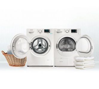 Samsung – DV80F5E5HGW — Sèche Linge