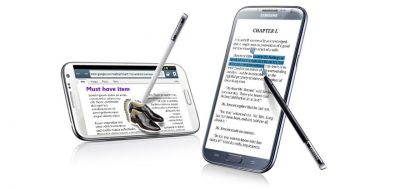 Samsung Galaxy Note II - fonction "easy clip"