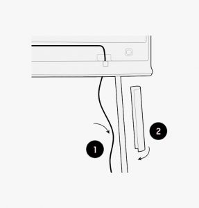 SAMSUNG QE55LS01TB - cachez les câbles facilement