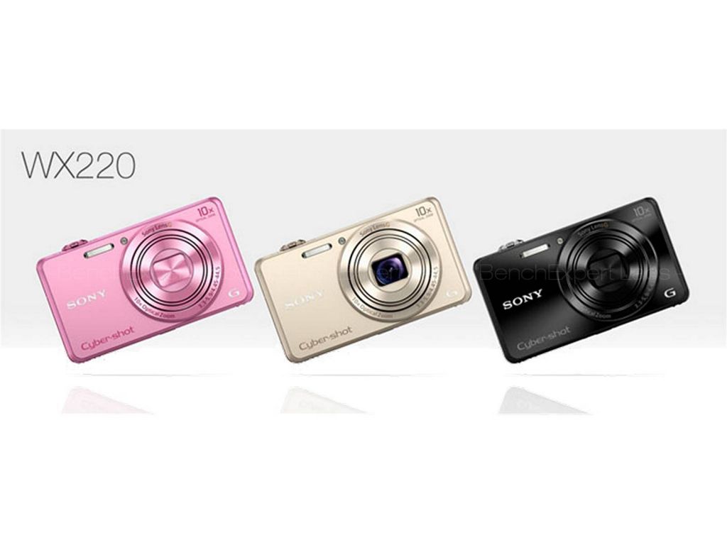 Appareil photo de poche pour vidéos Full HD, Rose et noir, DSC-WX220