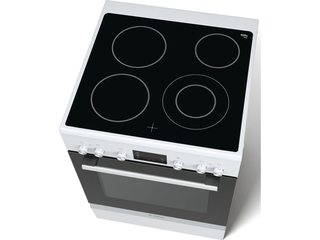 Bosch Serie 4 HKR39I120 four et cuisinière Noir, Blanc Plaque avec
