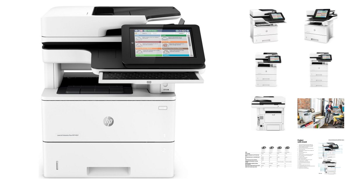 HP LaserJet Enterprise Flow MFP M527c | Imprimantes