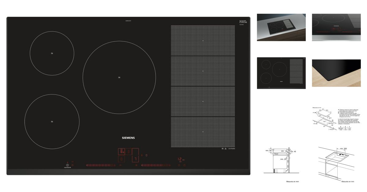 SIEMENS EX851LVC1F | Plaques de cuisson