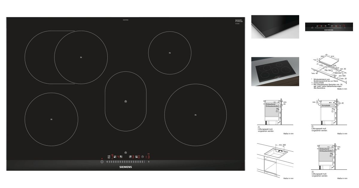 SIEMENS EH875FFB1E Plaques de cuisson