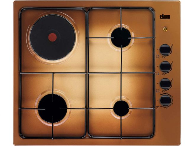 Rosières RTL 631 EM - Table de cuisson mixte (gaz et électricité) 4 foyers  - Comparer avec