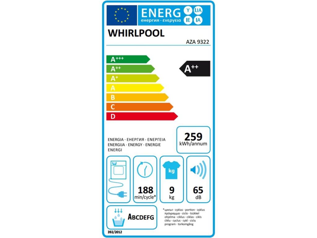 Whirlpool – AZA9322 — Sèche Linge