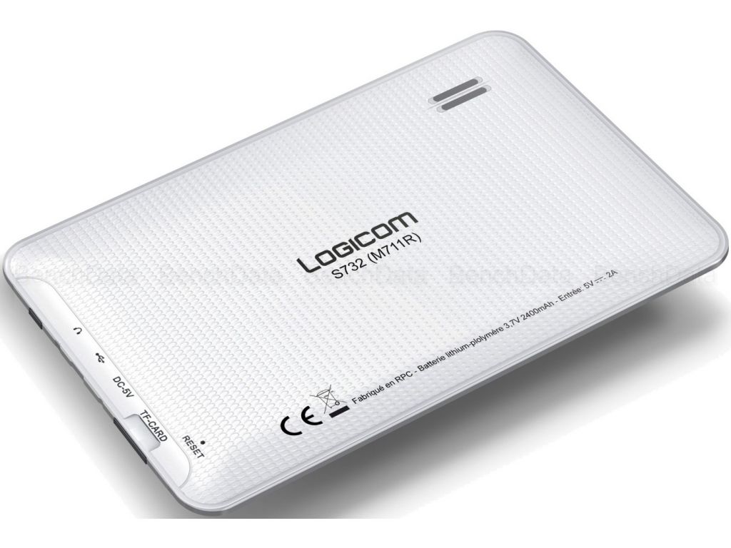 LOGICOM - Tablette tactile S732 - 4 Go noir blanc